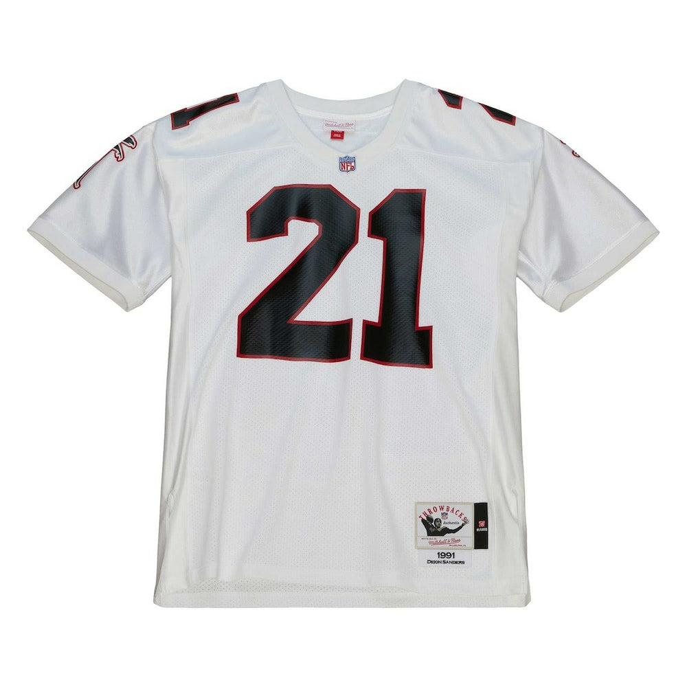 Deion Sanders Atlanta Falcons 1991 Authentic Throwback Retired Player Jersey - White online