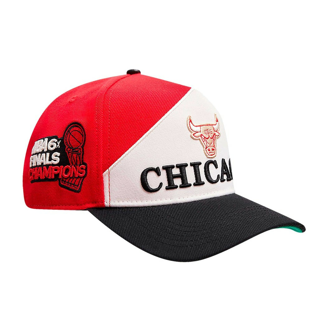 Chicago Bulls Pro Standard Pinch Chevron Adjustable Hat - Red/Black sale