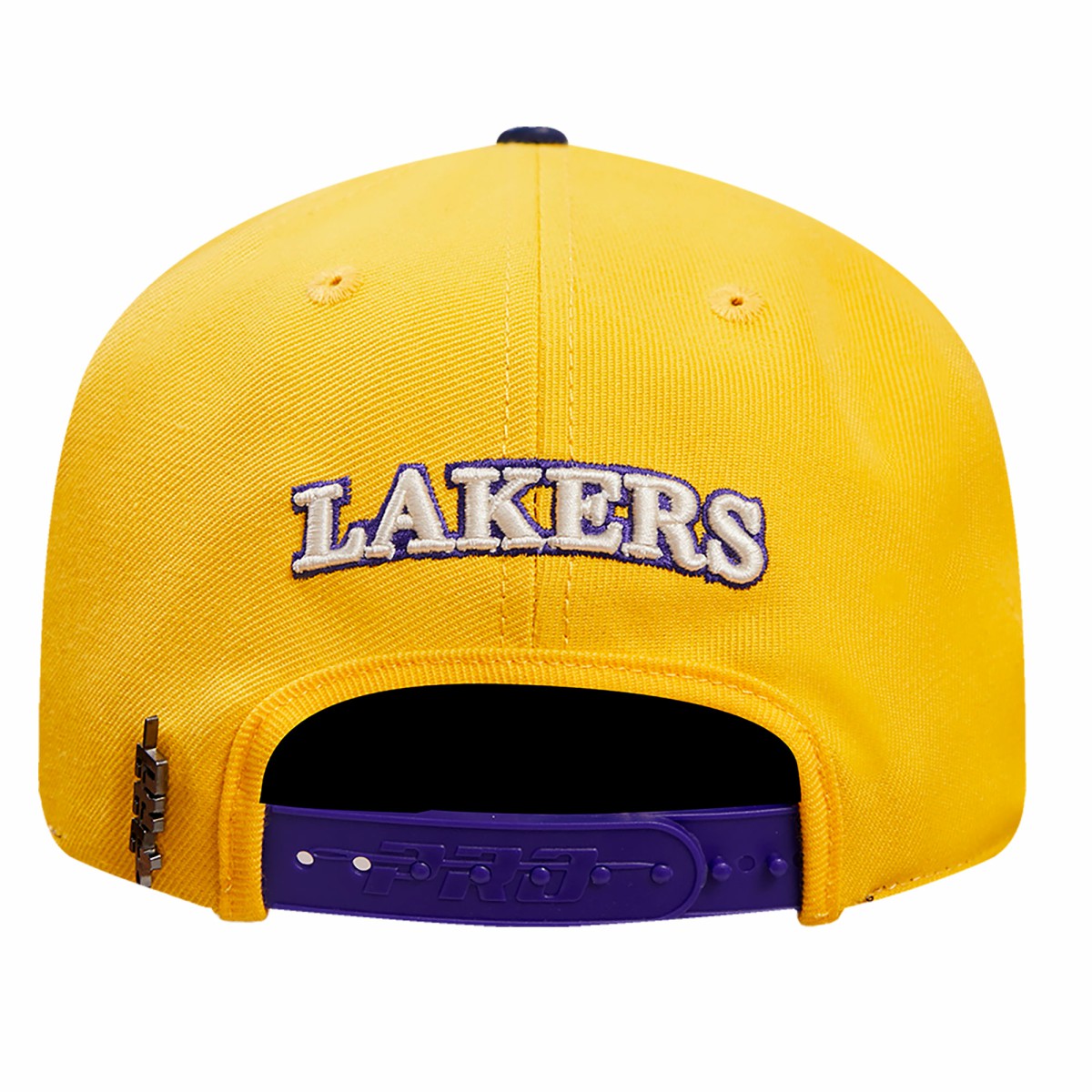 Los Angeles Lakers Pro Standard Pinch Chevron Adjustable Hat - Gold/Purple for sale