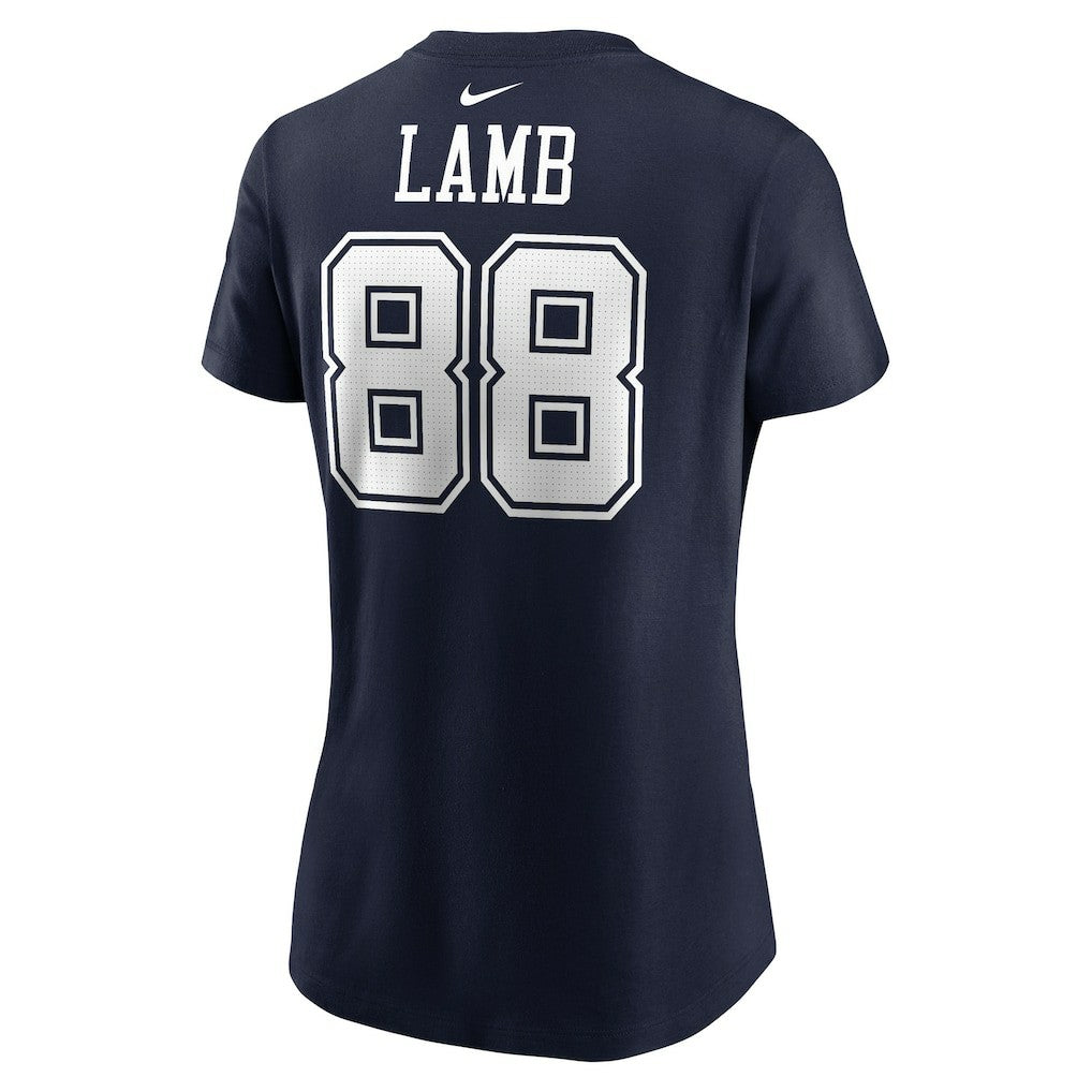 CeeDee Lamb Dallas Cowboys Women's Player Name & Number T-Shirt - Navy on sale