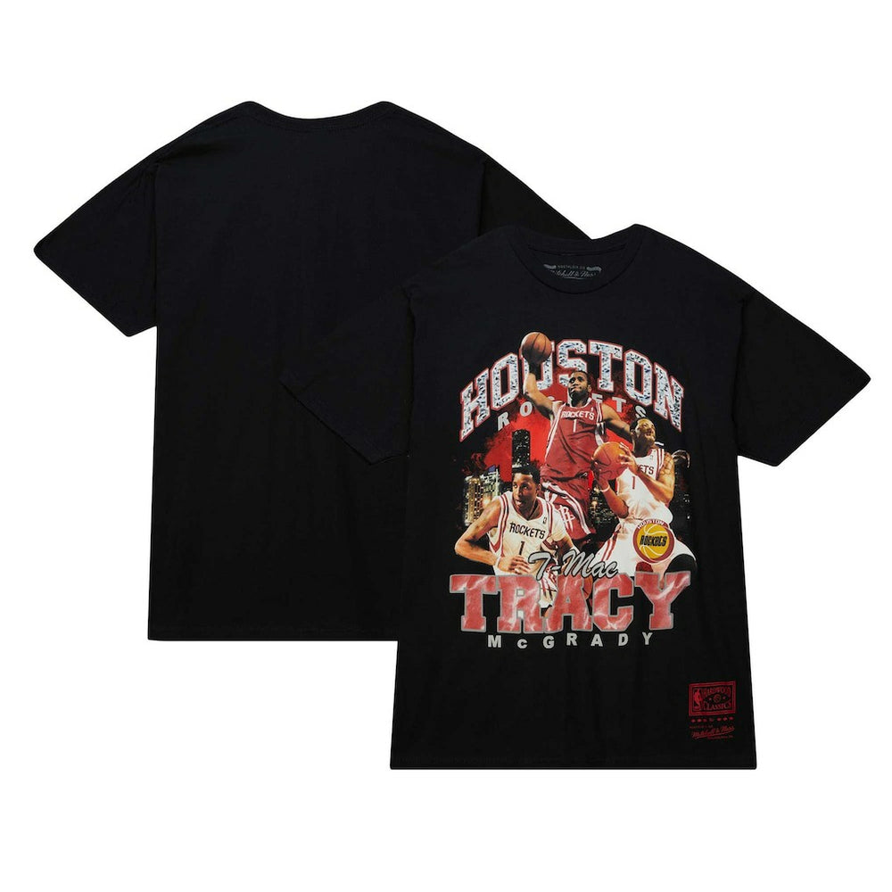Tracy McGrady Houston Rockets Hardwood Classics Bling Concert Player T-Shirt sale - Black for sale