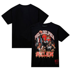 Allen Iverson Philadelphia 76ers Hardwood Classics Bling Concert Player T-Shirt - Black on sale