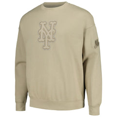 New York Mets Pro Standard Neutral Drop Shoulder Pullover Sweatshirt Pewter