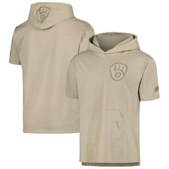 Milwaukee Brewers Pro Standard Neutral Hoodie T-Shirt Tan
