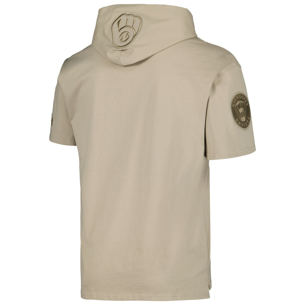 Milwaukee Brewers Pro Standard Neutral Hoodie T-Shirt Tan