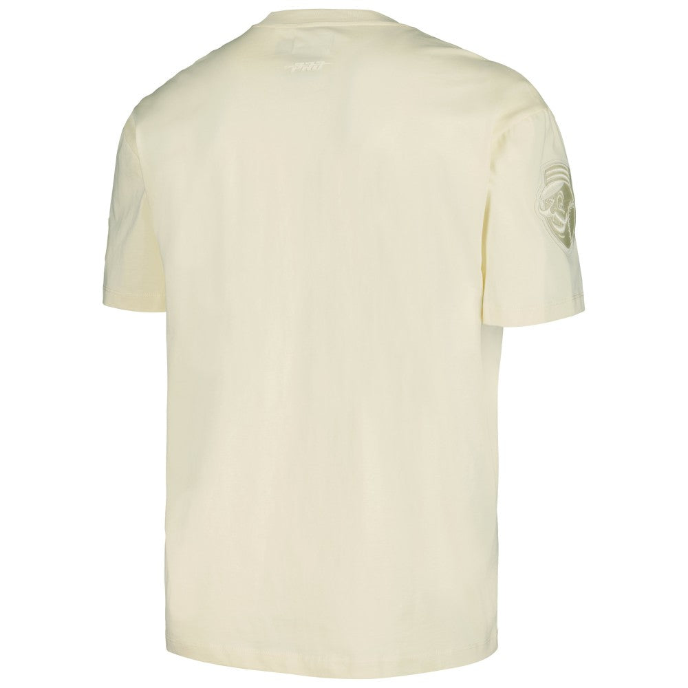 Cincinnati Reds Pro Standard Oversized Neutral CJ Dropped Shoulders T-Shirt Cream