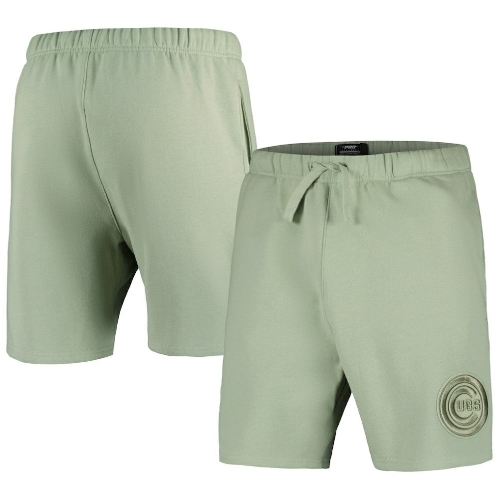Chicago Cubs Pro Standard Neutral Fleece Shorts Green