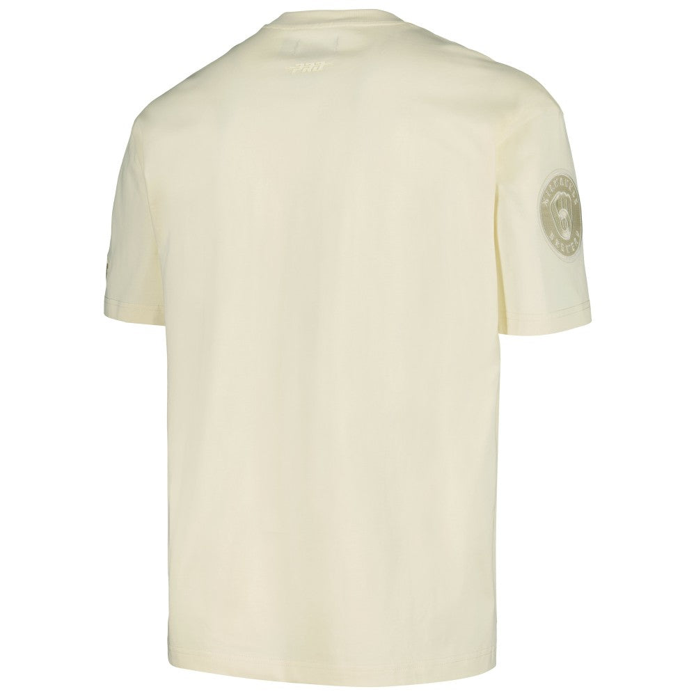 Milwaukee Brewers Pro Standard Oversized Neutral CJ Dropped Shoulders T-Shirt Cream