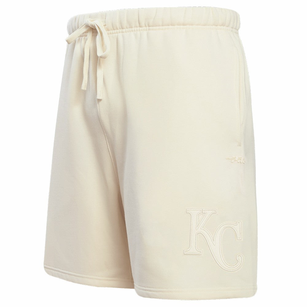 Kansas City Royals Pro Standard Neutral Fleece Shorts Cream