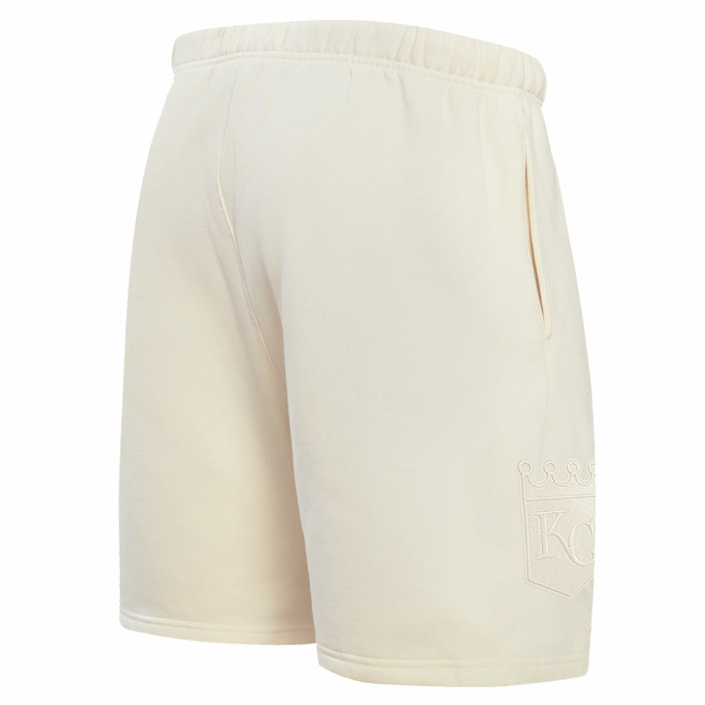 Kansas City Royals Pro Standard Neutral Fleece Shorts Cream