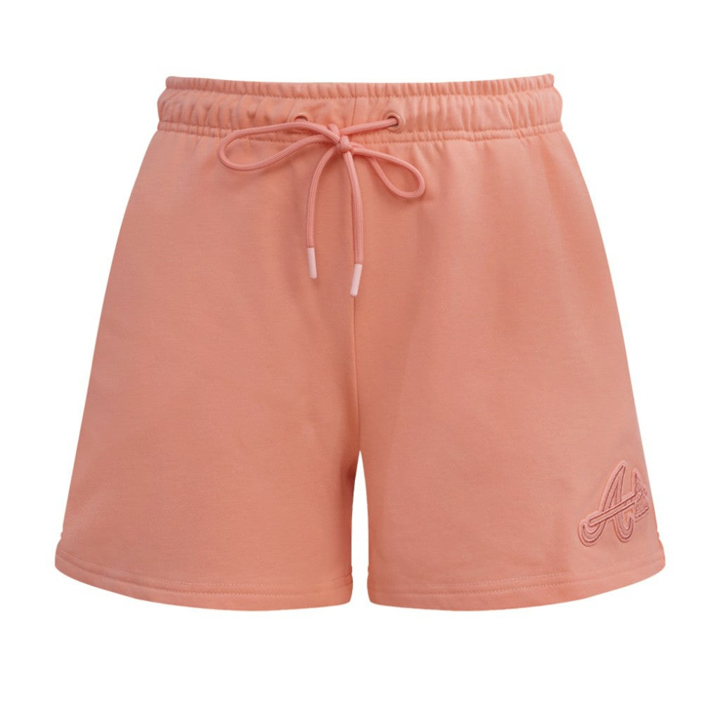 Atlanta Braves Pro Standard Women's Neutral Fleece Shorts Pink