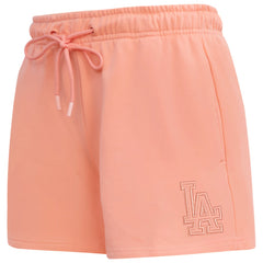Los Angeles Dodgers Pro Standard Women's Neutral Fleece Shorts Pink