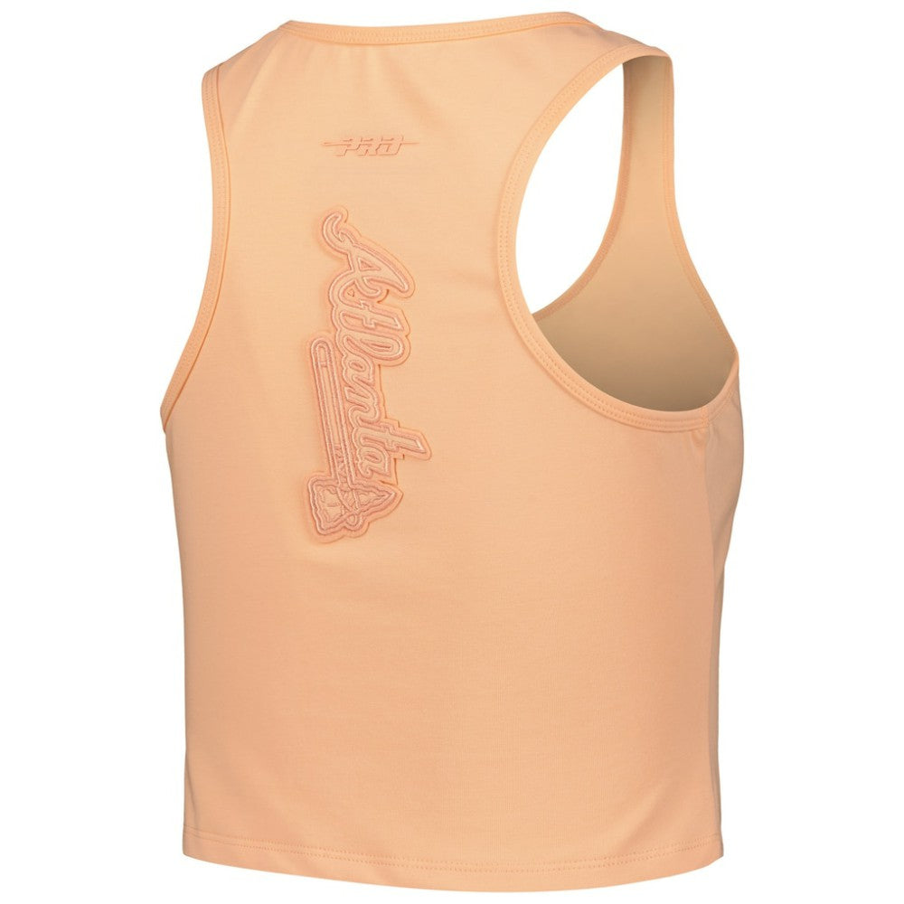 Atlanta Braves Pro Standard Women's Neutral Fitted Racerback Tank Top Orange