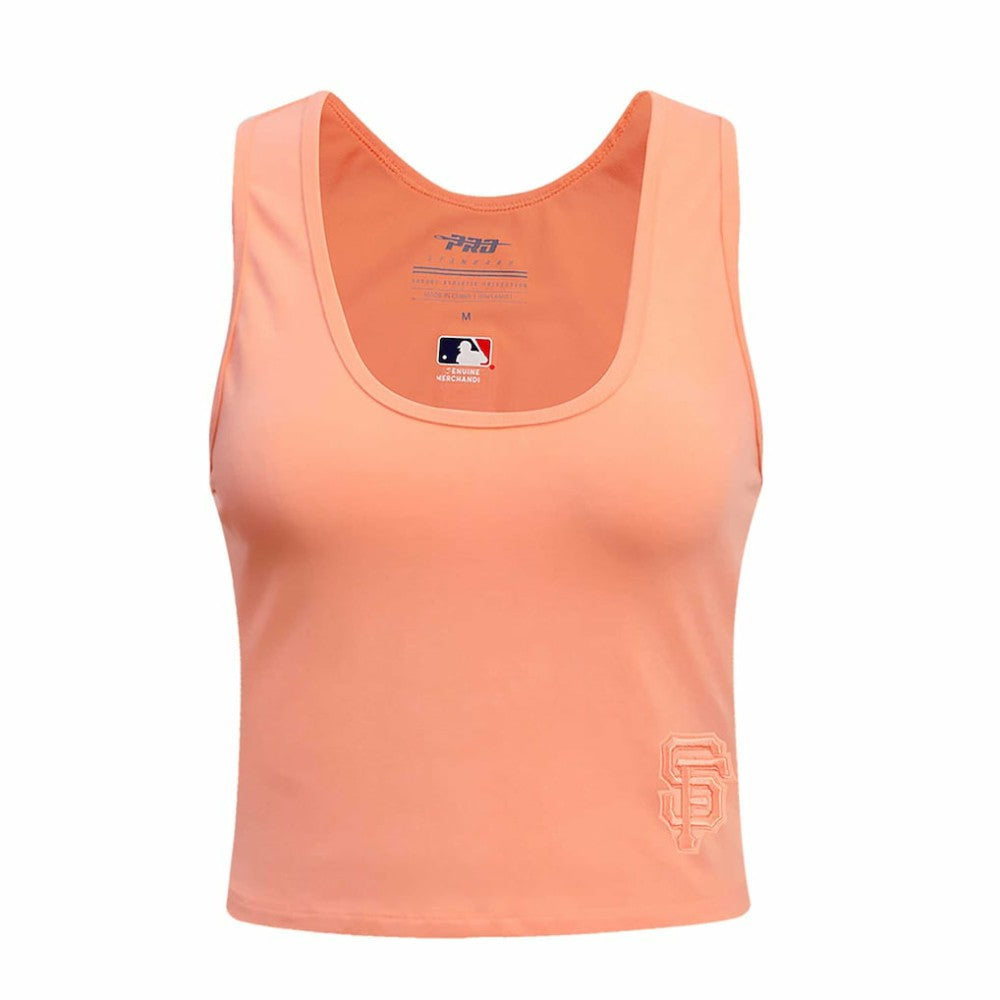 San Francisco Giants Pro Standard Women's Neutral Fitted Racerback Tank Top Pink