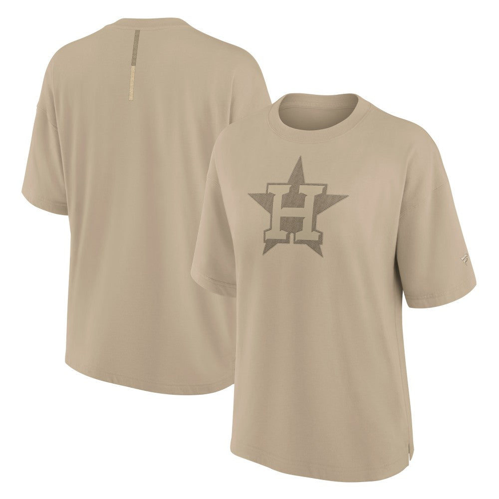 Houston Astros Women's Oversized Elements T-Shirt Khaki