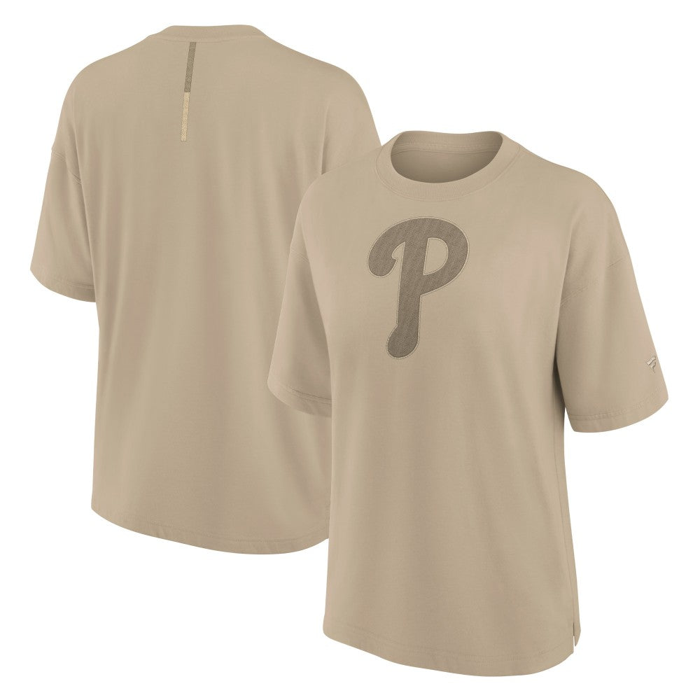 Philadelphia Phillies Women's Oversized Elements T-Shirt Khaki