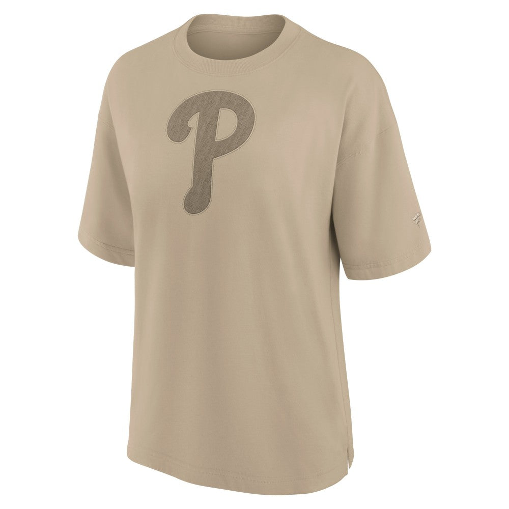 Philadelphia Phillies Women's Oversized Elements T-Shirt Khaki