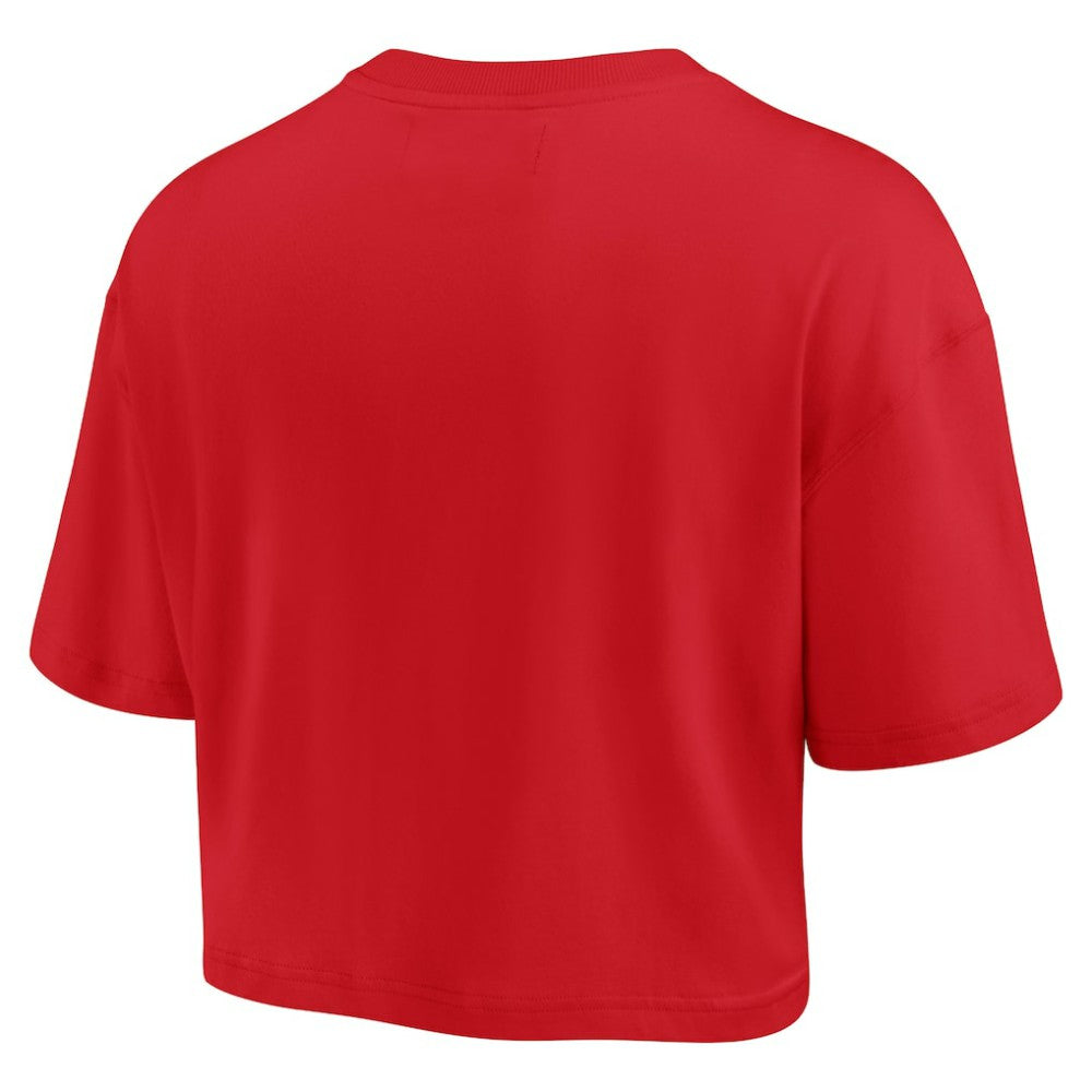 St. Louis Cardinals Women's Elements Super Soft Boxy Cropped T-Shirt Red