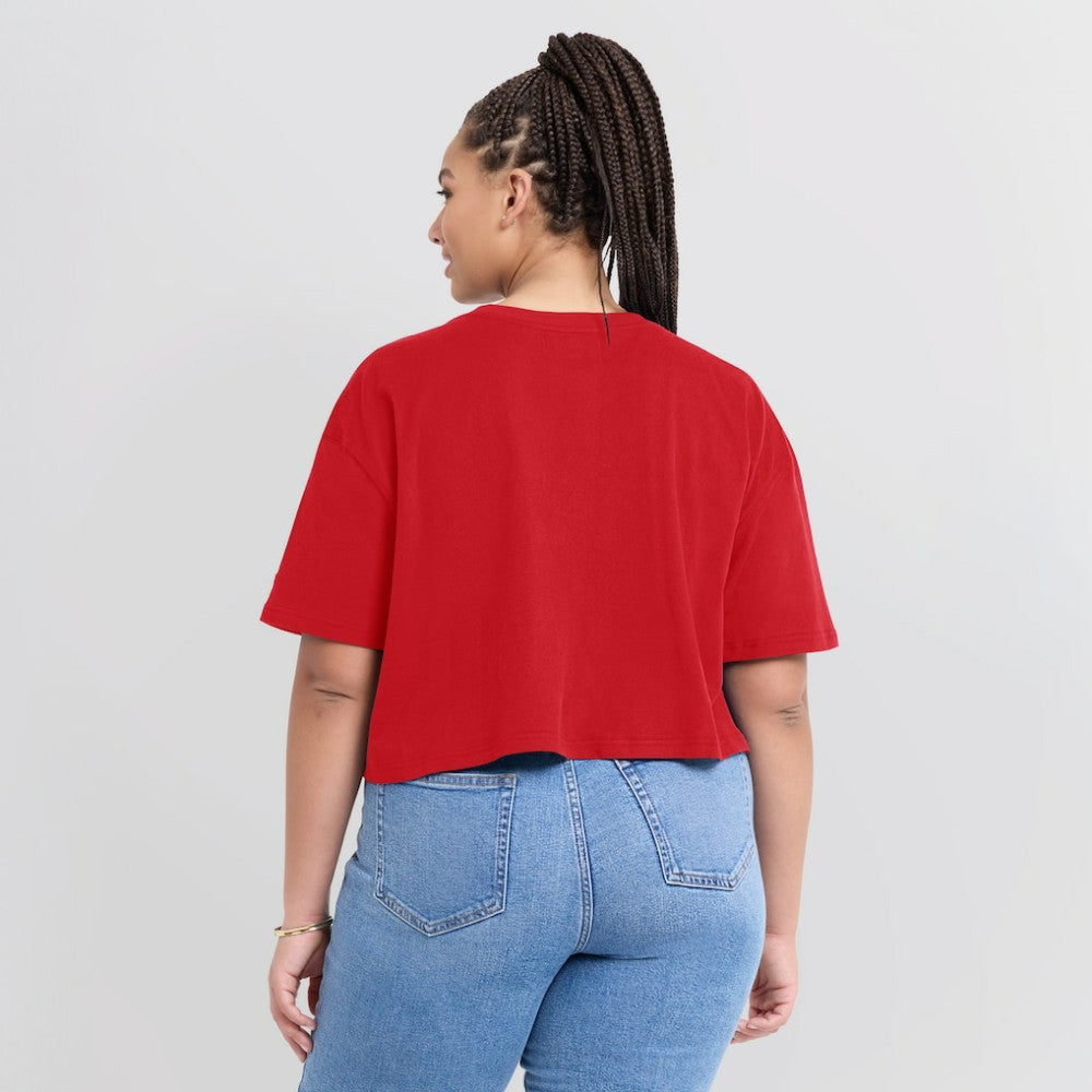 St. Louis Cardinals Women's Elements Super Soft Boxy Cropped T-Shirt Red