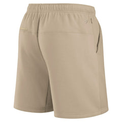 Chicago Cubs Unisex Elements Super Soft Fleece Shorts Khaki