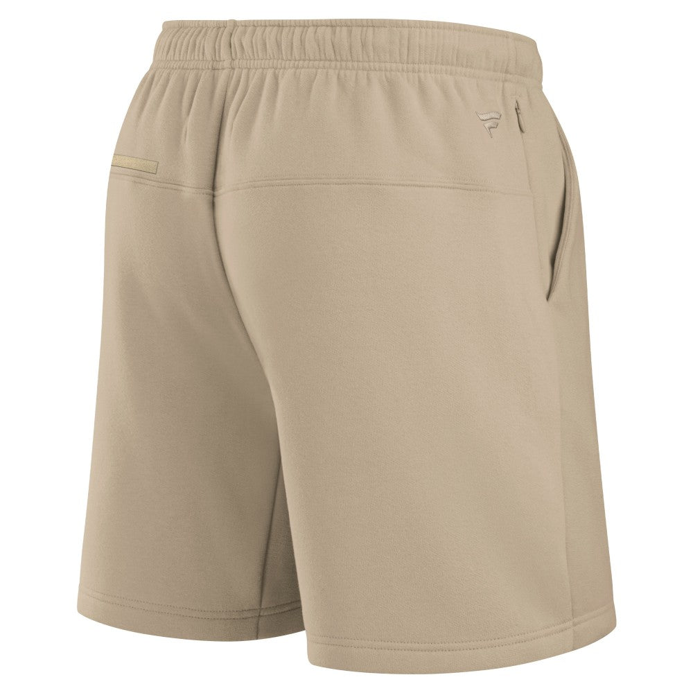 Houston Astros Unisex Elements Super Soft Fleece Shorts Khaki