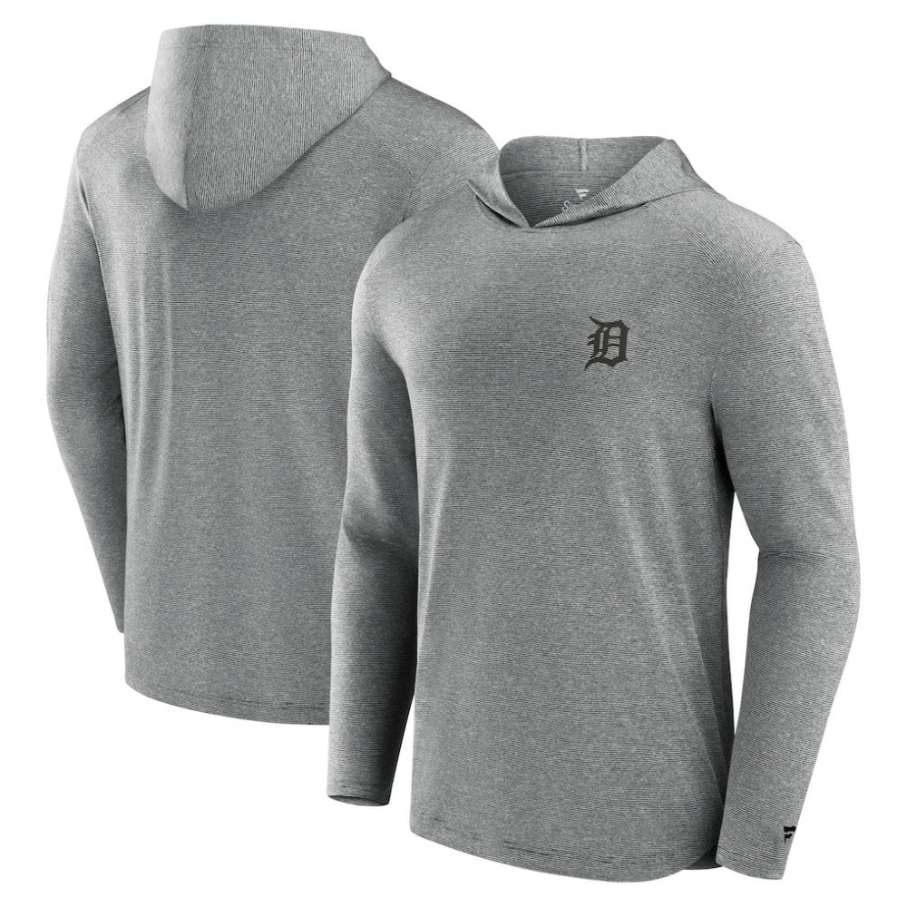 Detroit Tigers Front Office Tech Lightweight Hoodie T-Shirt Black