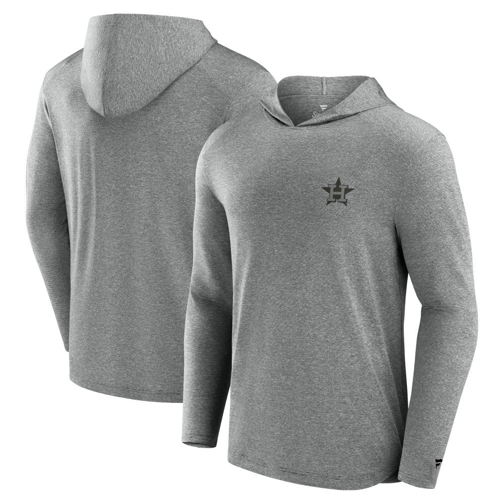 Houston Astros Front Office Tech Lightweight Hoodie T-Shirt Black