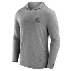 Milwaukee Brewers Front Office Tech Lightweight Hoodie T-Shirt Black