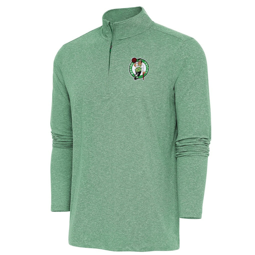 Boston Celtics Antigua Hunk Quarter-Zip Pullover Top - Kelly Green outlet