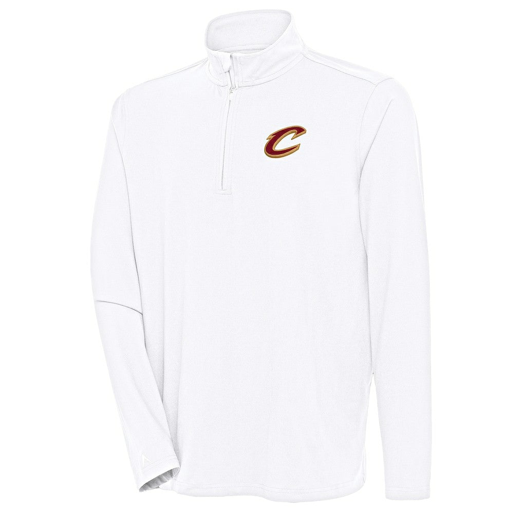 Cleveland Cavaliers Antigua Hunk Quarter-Zip Pullover Top sale - White on sale