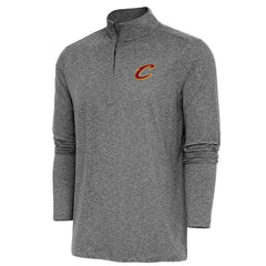 Cleveland Cavaliers Antigua Hunk Quarter-Zip Pullover Top sale - Heather Black for sale