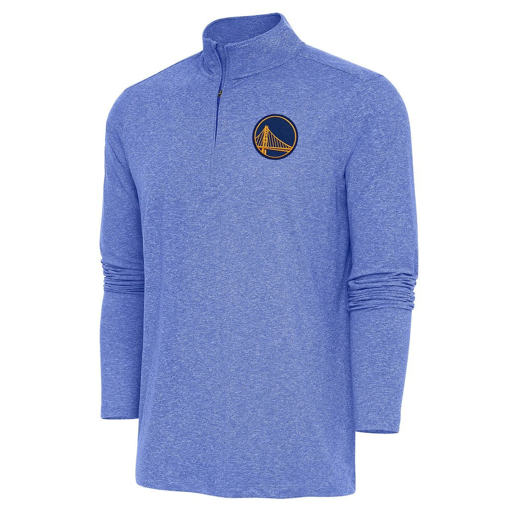 Golden State Warriors Antigua Hunk Quarter-Zip Pullover Top sale - Heather Royal shop