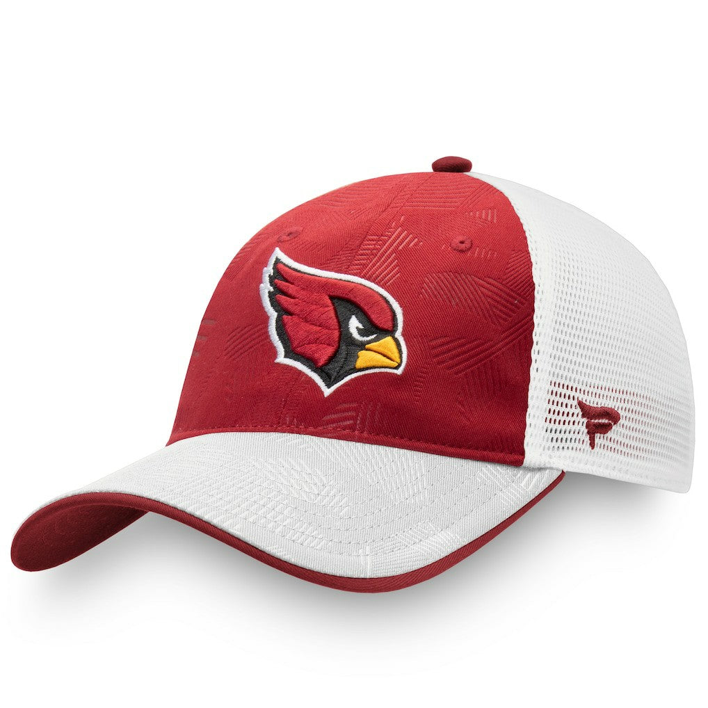 Arizona Cardinals Iconic Defender Trucker Adjustable Hat - Cardinal/White online