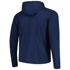 Colorado Avalanche Antigua Spikes Raglan Quarter-Zip Hoodie - Heather Navy Hoodies