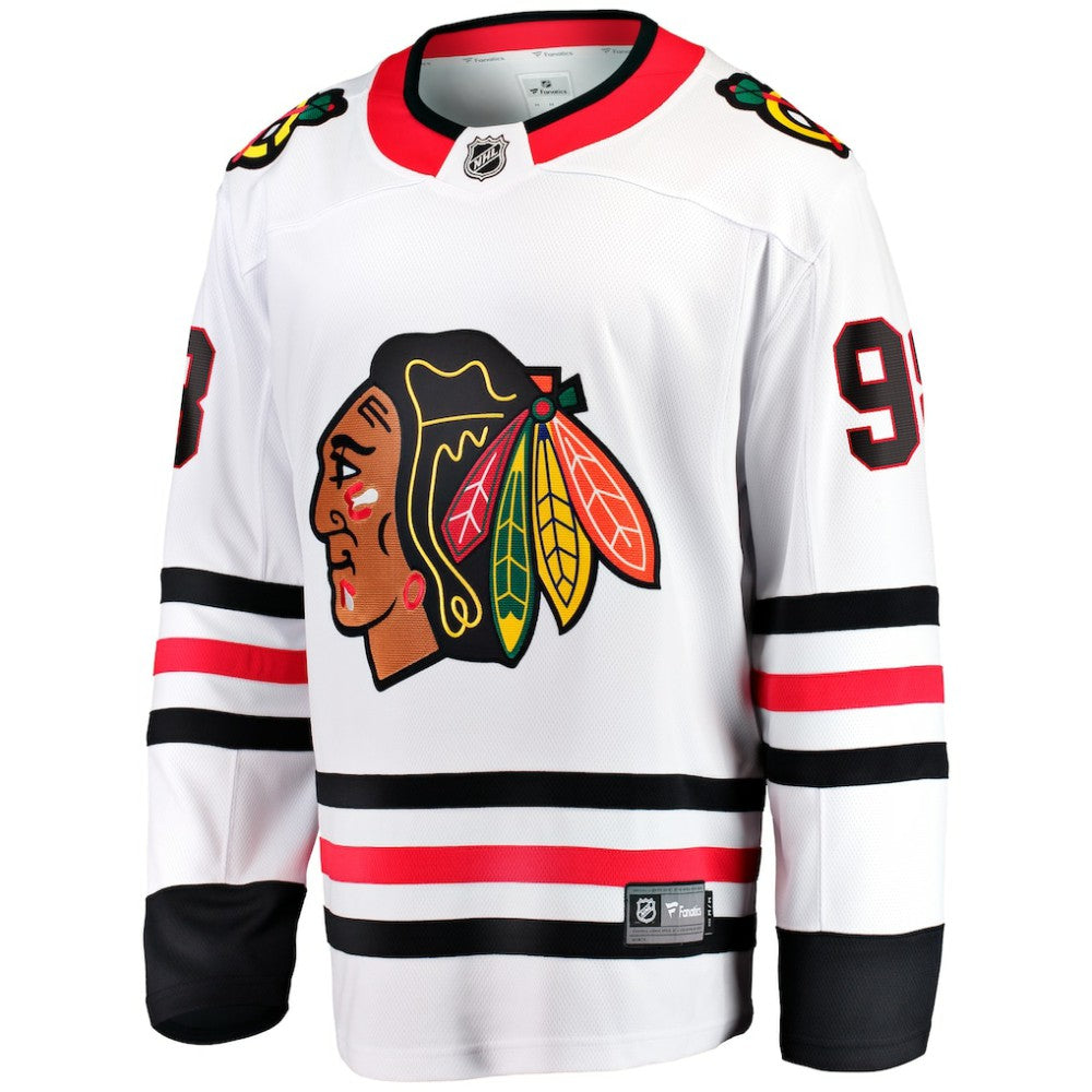 Connor Bedard Chicago Blackhawks Fanatics Away Breakaway Player Jersey - White Jerseys