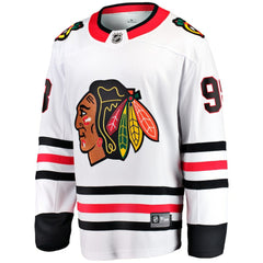 Connor Bedard Chicago Blackhawks Fanatics Away Breakaway Player Jersey - White Jerseys