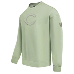 Cincinnati Reds Pro Standard Neutral Drop Shoulder Pullover Sweatshirt Green