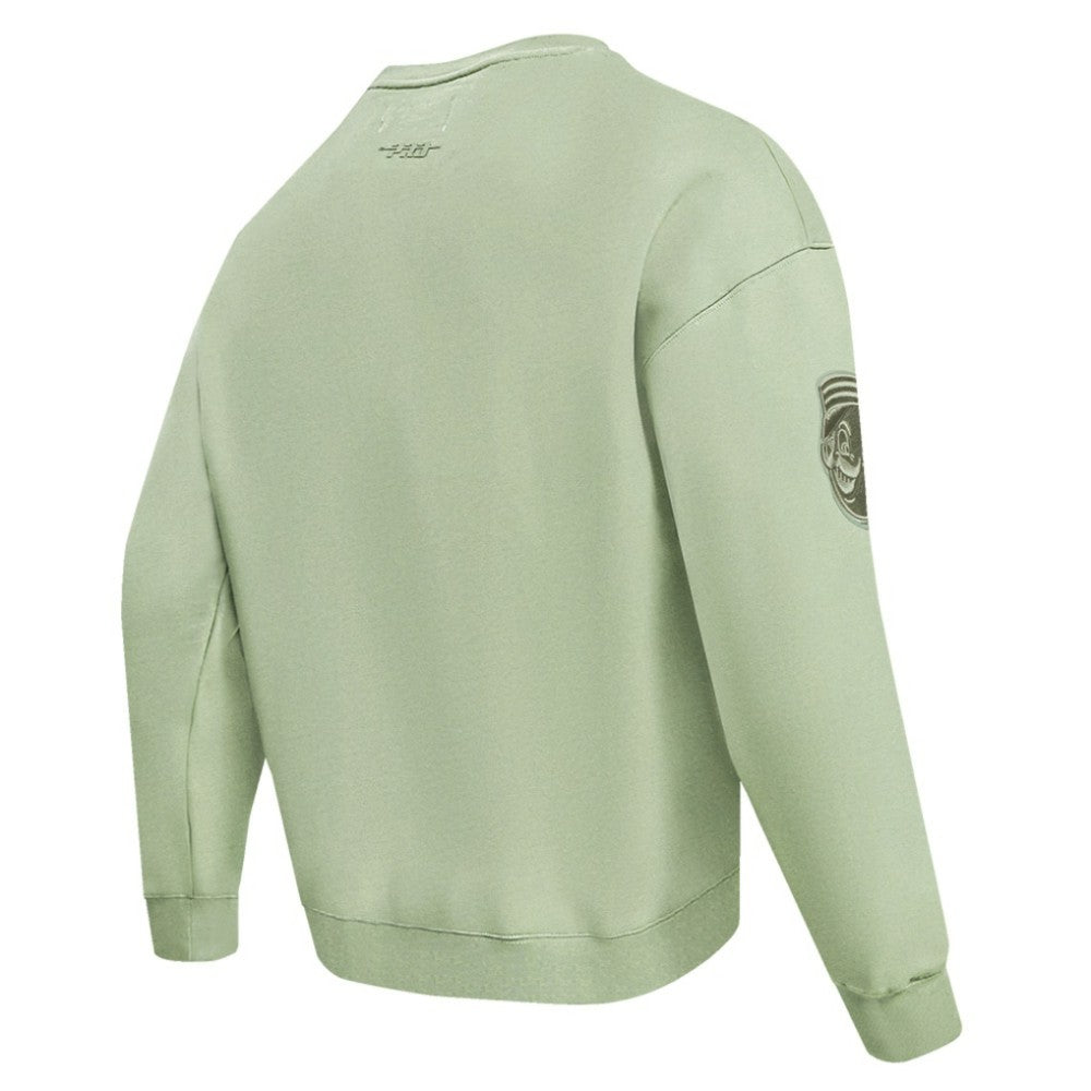 Cincinnati Reds Pro Standard Neutral Drop Shoulder Pullover Sweatshirt Green