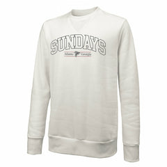 Atlanta Falcons Majestic Threads Unisex Sundays Block Letter Crewneck Pullover Sweatshirt - White online