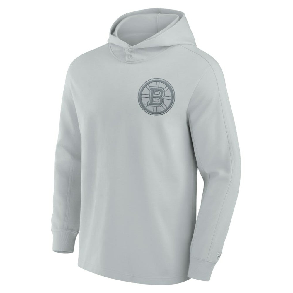 Boston Bruins Fanatics Elements Lightweight Tri-Blend Fleece Hoodie - Gray Hoodies