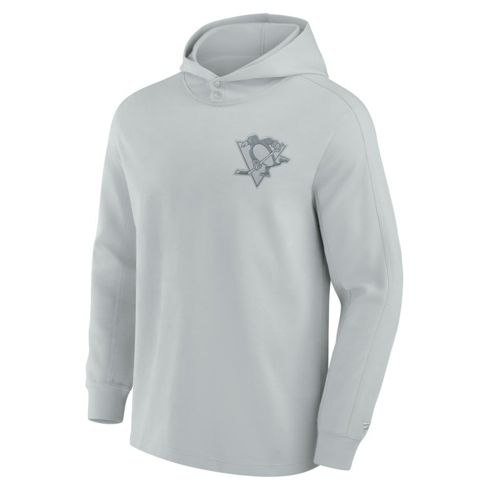 Pittsburgh Penguins Fanatics Elements Lightweight Tri-Blend Fleece Hoodie - Gray Hoodies