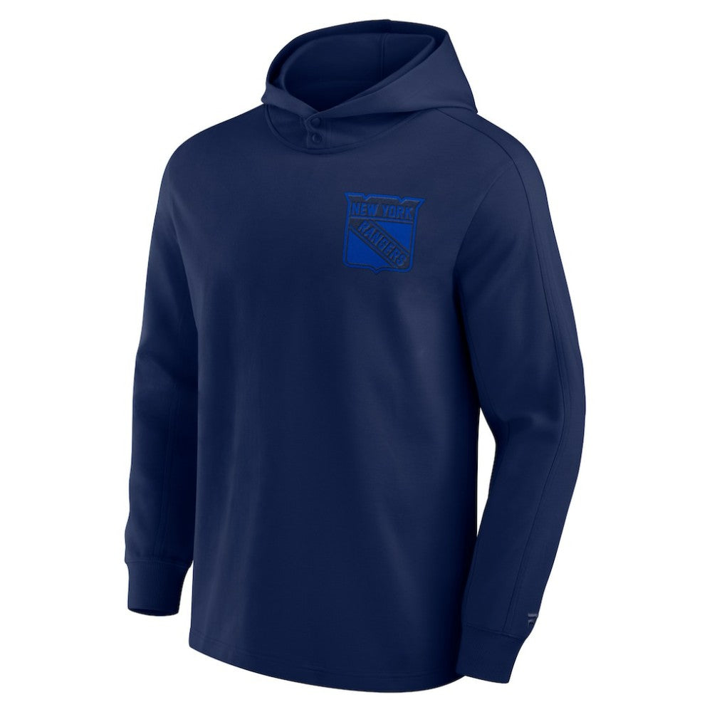 New York Rangers Fanatics Elements Lightweight Tri-Blend Fleece Hoodie - Navy Hoodies