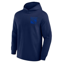 New York Rangers Fanatics Elements Lightweight Tri-Blend Fleece Hoodie - Navy Hoodies