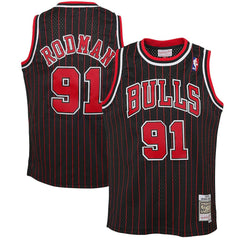Dennis Rodman Chicago Bulls Youth 1995/96 Hardwood Classics Swingman Jersey sale - Black sale