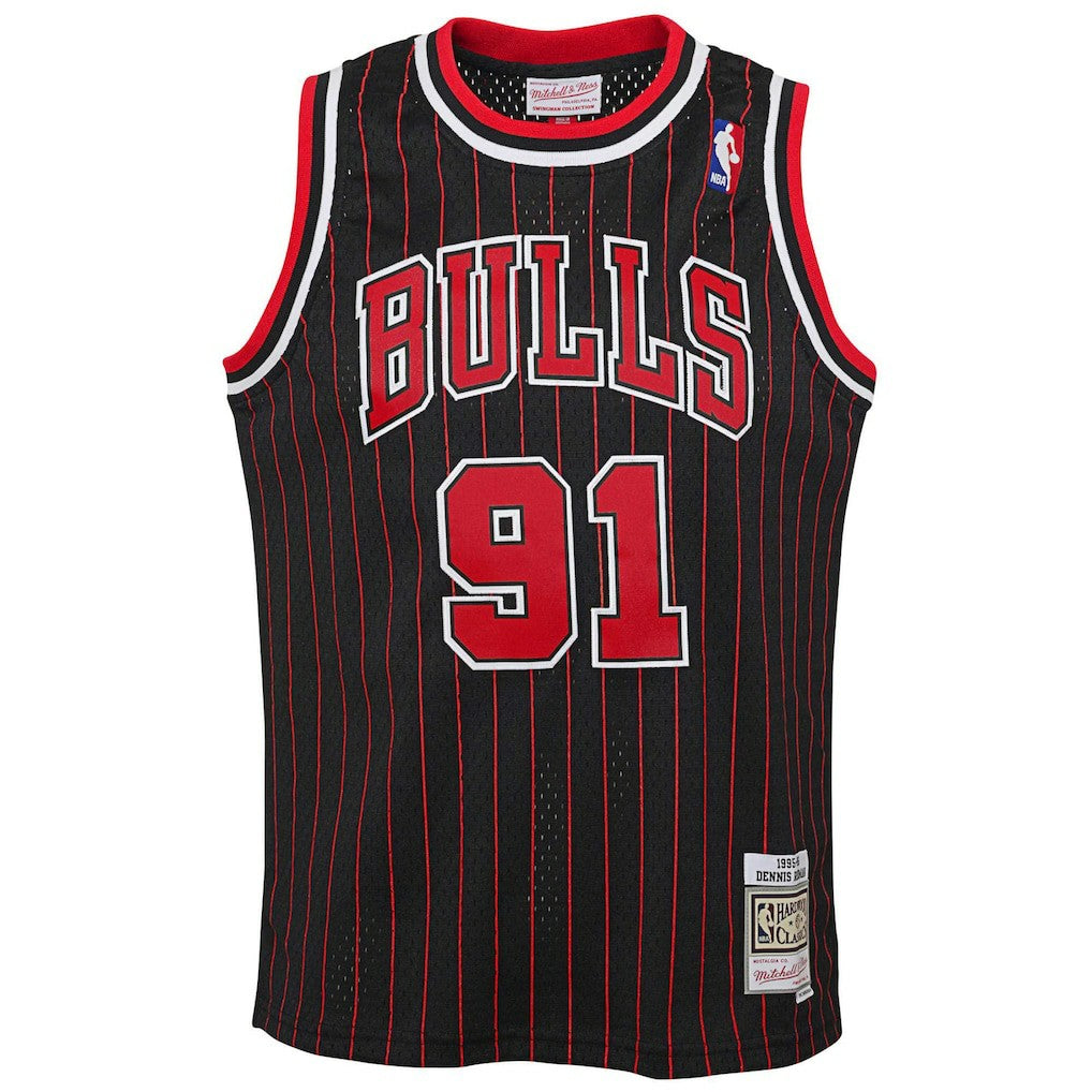 Dennis Rodman Chicago Bulls Youth 1995/96 Hardwood Classics Swingman Jersey sale - Black sale
