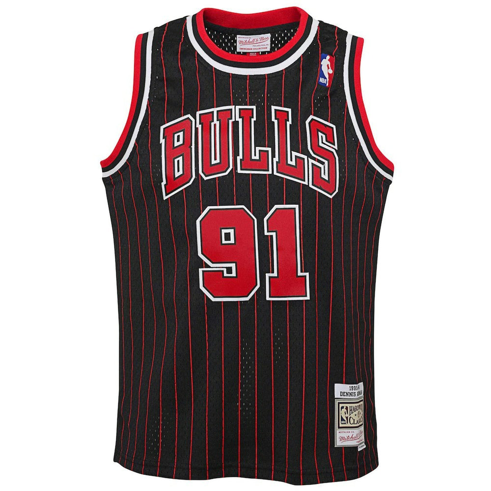 Dennis Rodman Chicago Bulls Youth 1995/96 Hardwood Classics Swingman Jersey sale - Black sale