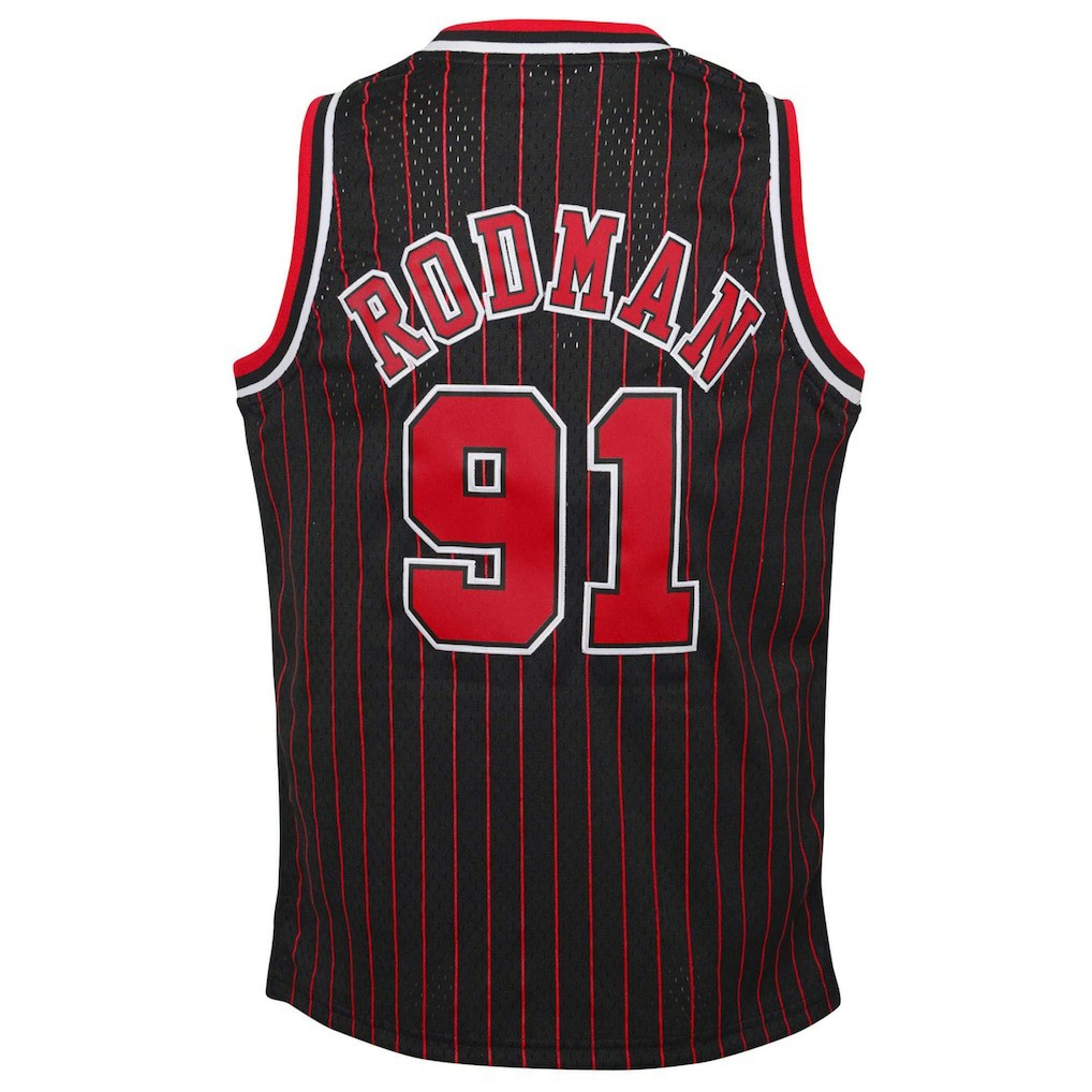 Dennis Rodman Chicago Bulls Youth 1995/96 Hardwood Classics Swingman Jersey sale - Black sale