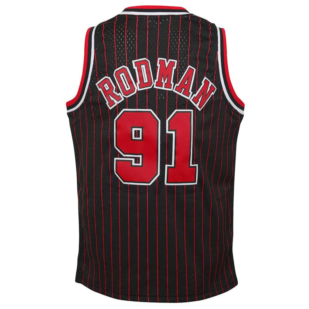 Dennis Rodman Chicago Bulls Youth 1995/96 Hardwood Classics Swingman Jersey sale - Black sale