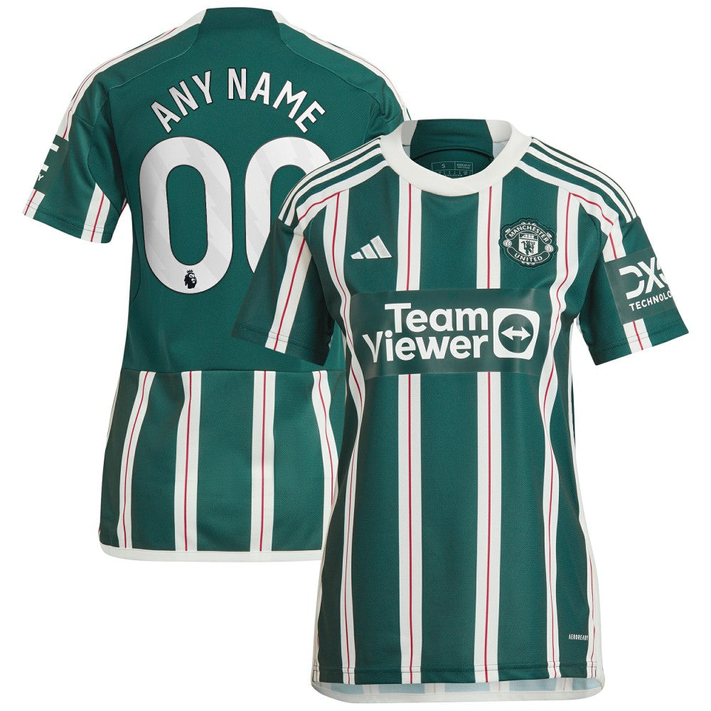 Manchester United Women's 2023/24 Away Replica Custom Jersey - Green discount
