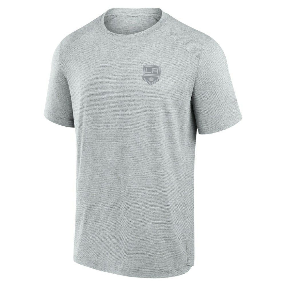 Los Angeles Kings Fanatics Front Office Tech T-Shirt - Gray T-shirts
